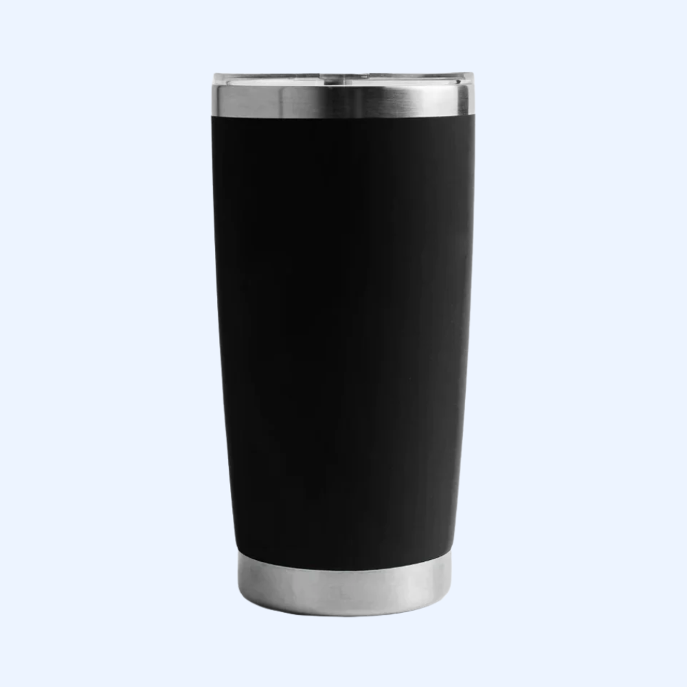 Termo negro de acero inoxidable